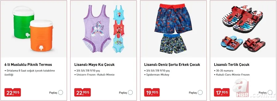 BİM'den plaj ürünleri sürprizi! 12 Haziran 2020 BİM aktüel ürünler kataloğunda neler var? 18