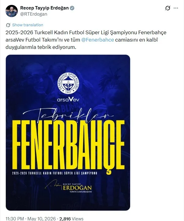 turkcell-kadin-futbol-super-liginde-sampiyon-fenerbahce-ilk-lig-sampiyonlugu-geldi-1778445315762.jpeg Turkcell Kadın Futbol Süper Ligi’nde şampiyon Fenerbahçe! Başkan Erdoğan’dan tebrik - 1