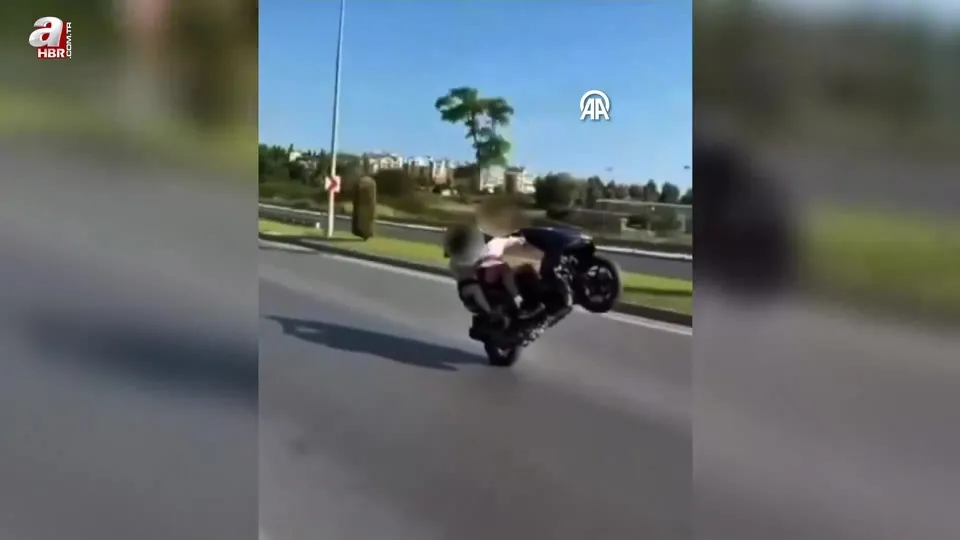 Alanya’da trafikte tehlikeli hareketler yapan motosiklet sürücüsüne ceza uygulandı