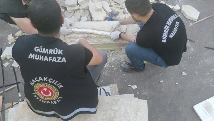 Liman'da büyük operasyon! Betonun içinden çıktı! 313 milyon TL değerinde...