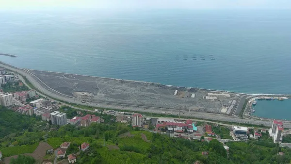 Rize Şehir Hastanesi projesinde deniz dolgusu tamamlandı - 2