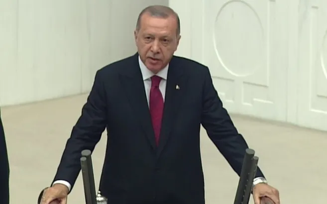 Erdoğan Meclis'te yemin etti