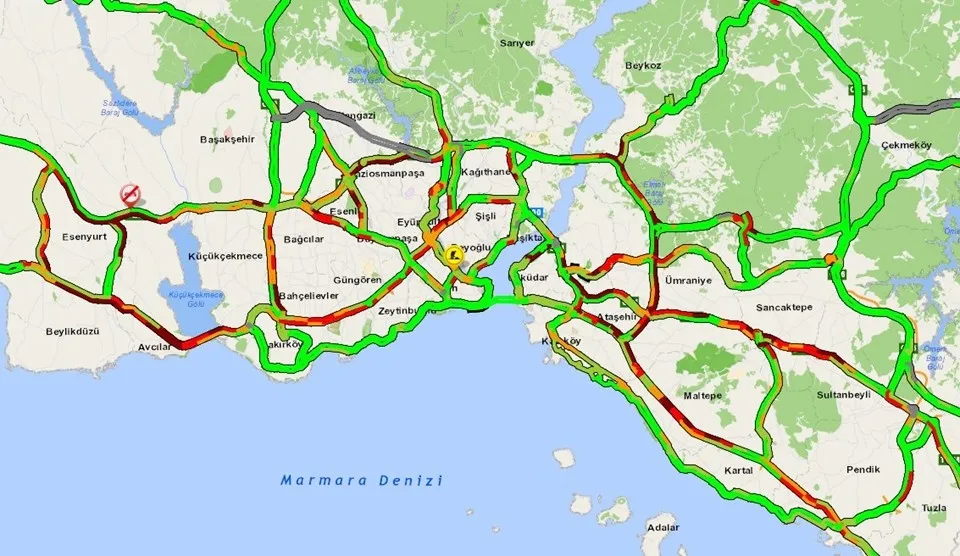 Son dakika: Kısıtlama sonrası İstanbul’da trafik yoğunluğu - 1