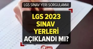 LGS SINAV YERLERİ SORGULAMA!
