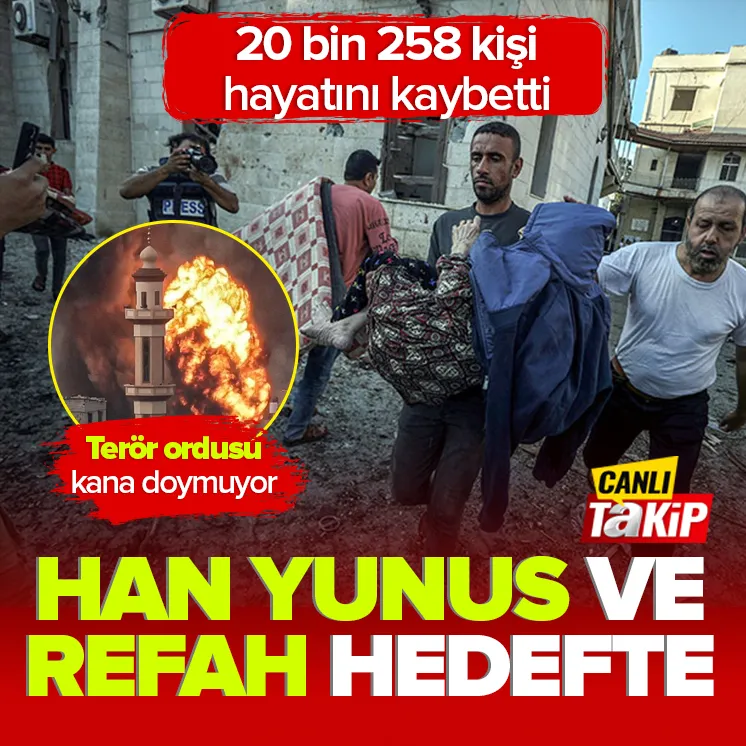 Katil İsrail Gazze’de soykırım yapıyor