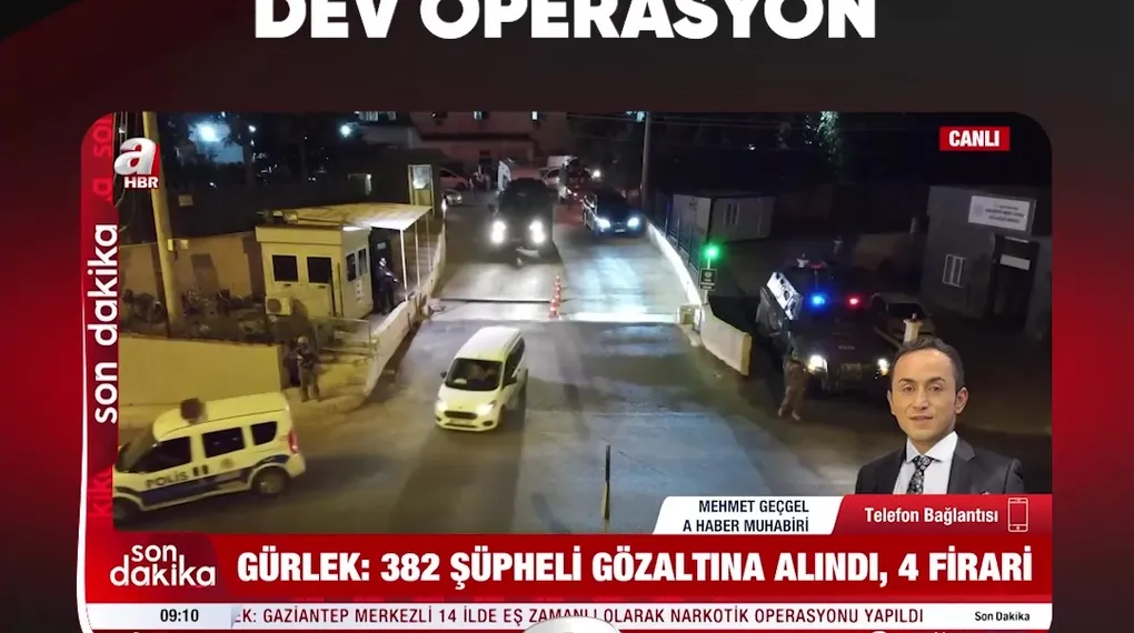 GAZİANTEP'TE DEV OPERASYON