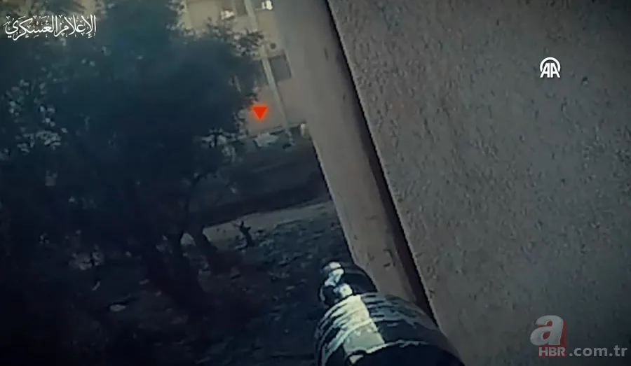 El Kudüs Tugayları Gazze'de katil İsrail'in tankını böyle imha etti! Cephe hattından sıcak görüntüler 25