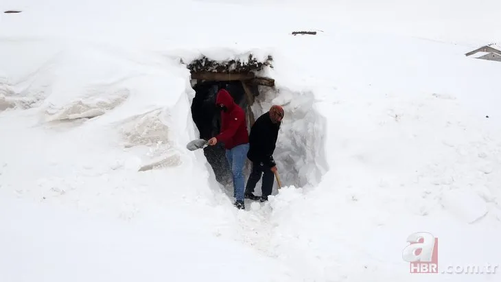 Yerdeki karla çatıdaki kar birleşti! Muş beyaz örtüyle kaplandı: Tünellerle ulaşım sağlanıyor