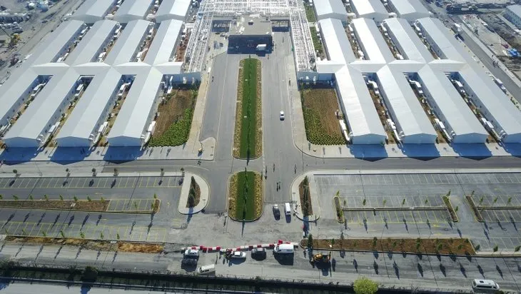 Atatürk Havalimanı’daki salgın hastanesi inşaatında 1 ay geride kaldı! Havadan böyle görüntülendi