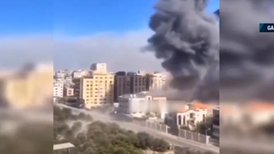 Gazze’nin bombalanmasından yeni görüntü! Peş peşe bombalandı... Korkunç görüntüler
