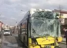 Başakşehir’de İETT otobüsleri çarpıştı!