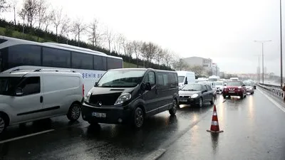 Beşiktaş TEM Otoyolunda zincirleme kaza