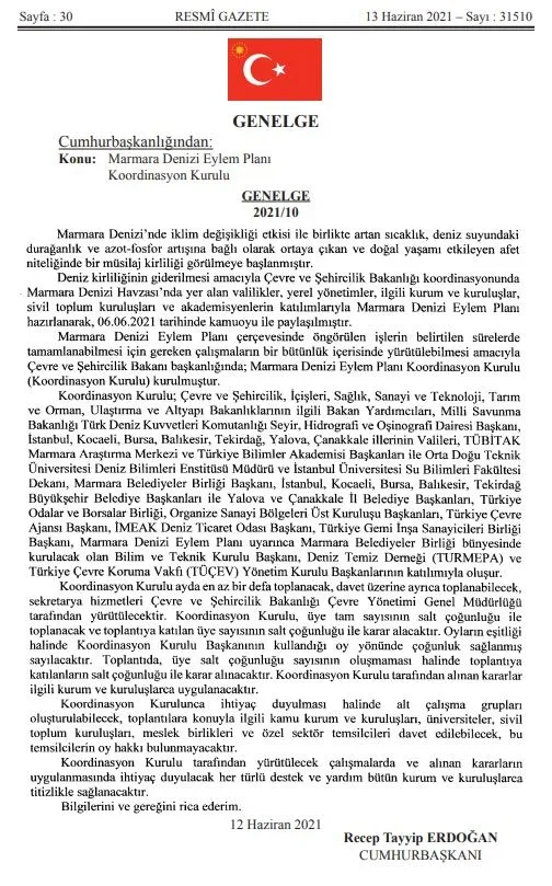 son-dakika-karar-resmi-gazetede-yayimlandi-marmara-denizi-eylem-plani-koordinasyon-kurulu-kuruldu-1623540929709.jpeg Resmi Gazete'de yayımlandı: Müsilaj sorununa devlet müdahalesi! Eylem Planı Koordinasyon Kurulu kuruldu