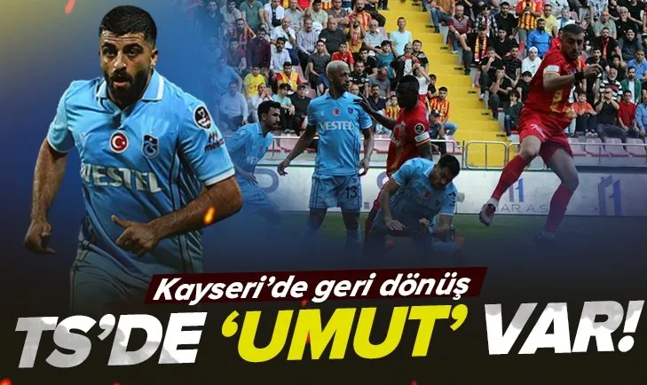 Trabzonspor geri dönmeyi bildi!