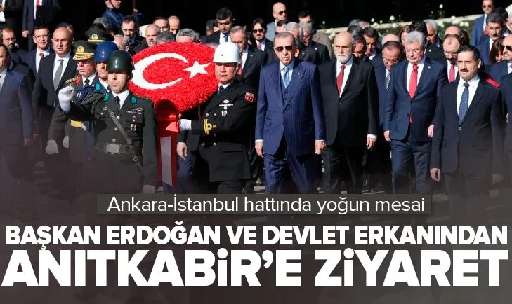 Cumhuriyet 100 yaşında | Başkan Erdoğan ve devlet erkanı Anıtkabir’i ziyaret etti