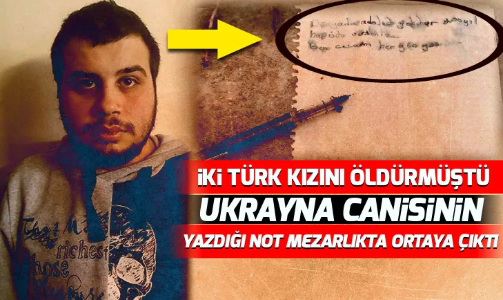 Ukrayna canisinin yazdığı not mezarlıkta ortaya çıktı!