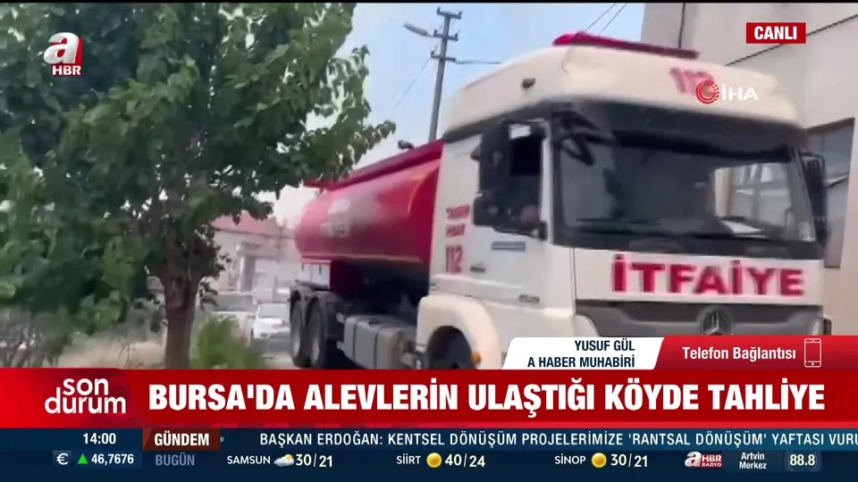 Bursa’da yangın köydeki evlere sıçradı!
