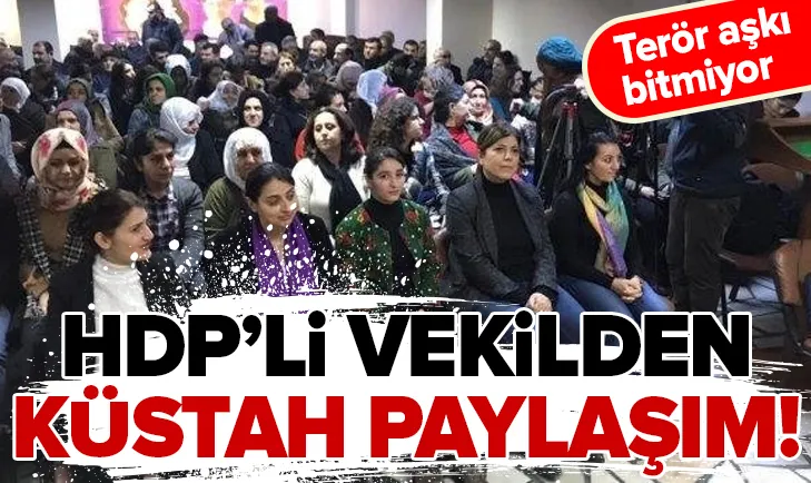 HDPli vekil PKKlı teröristleri anma töreninde
