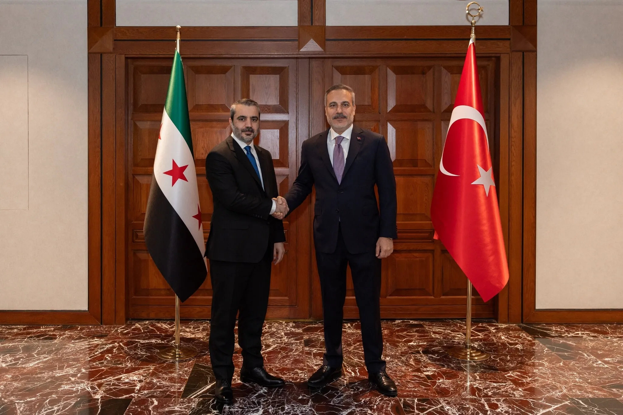 Hakan Fidan Ankara'da Esad Hasan Şeybani ile görüştü