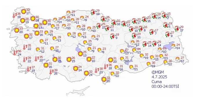4 Temmuz 2025 Cuma
