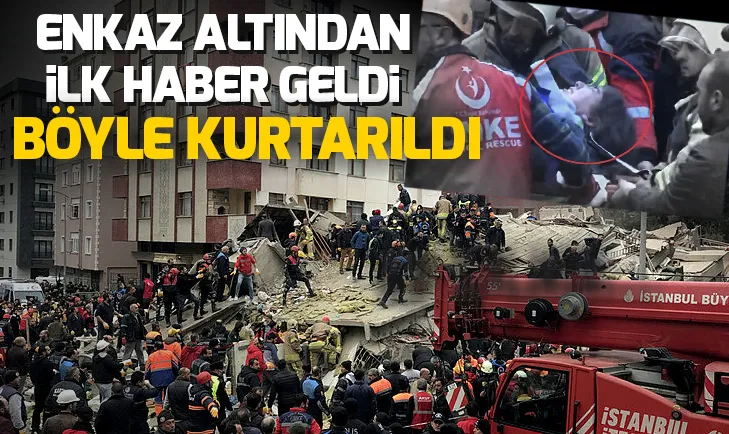 Çöken binadan yaralı olarak kurtarıldı!