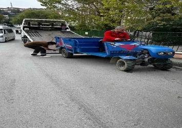 Sanayi içinde kuralsız park eden araçlar çekiliyor