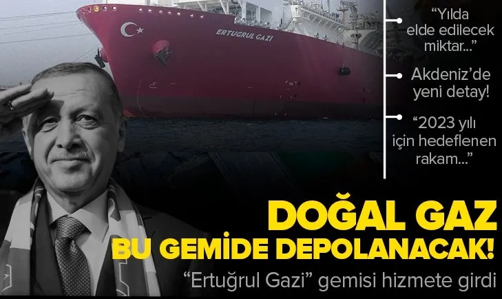 Türkiye’nin ilk doğal gaz depolama gemisi Ertuğrul Gazi görücüye çıktı! Yılda kaç metreküp doğal gaz depolanacak? Ertuğrul Gazi gemisinin özellikleri