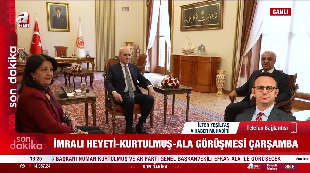 DEM Heyeti'nden süreç ziyaretleri: TBMM Başkanı Numan Kurtulmuş ve Efkan Ala ile kritik temaslar çarşamba günü yapılacak