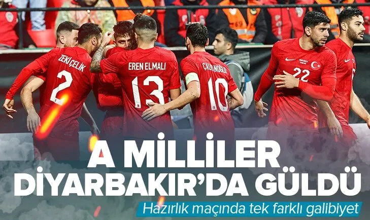 A Milliler Diyarbakır’da güldü! Galibiyet 2 golle geldi
