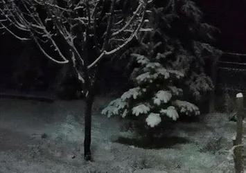Malatya’ya nisan ayı yağan kar şaşırttı!
