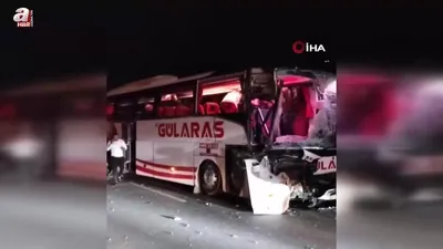 Alanya’da otobüs ile tır çarpıştı