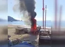 Alanya’da plaj büfesi alev alev yandı
