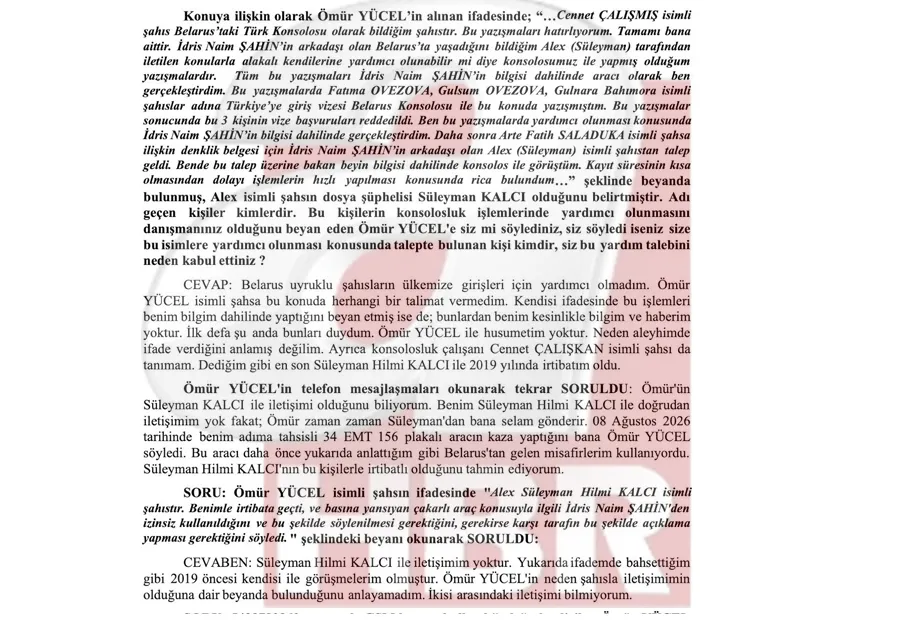 Bin TL'lik “çakarlı” araç sözleşmesi! İdris Naim Şahin'in çelişkili ifadesi ahaber.com.tr'de: “Tanımam” dedi ama kritik 4 ismi tanıdı - 2