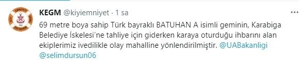 Çanakkale’de son dakika haberi | 69 metre boyundaki "Batuhan A" isimli kargo gemisi karaya oturdu - 2