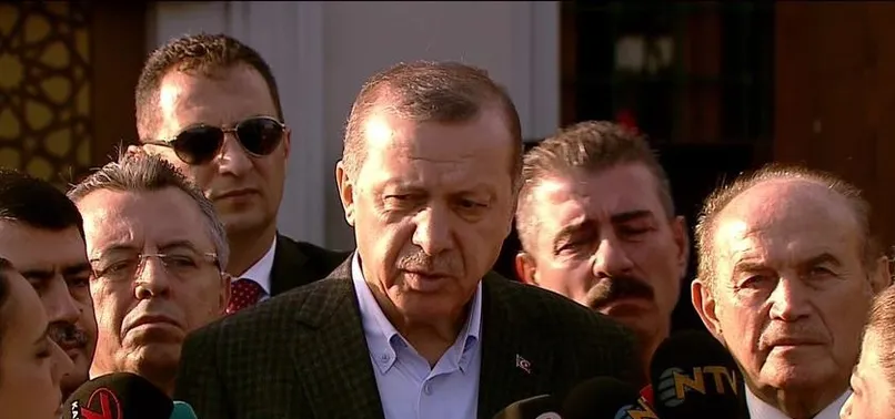 Erdoğan'dan bayram namazı sonrası flaş açıklamalar