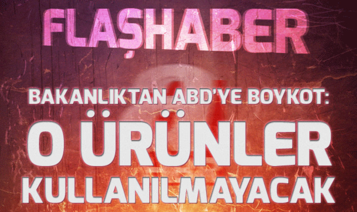 Çevre ve Şehircilik Bakanlığından ABD'ye boykot kararı