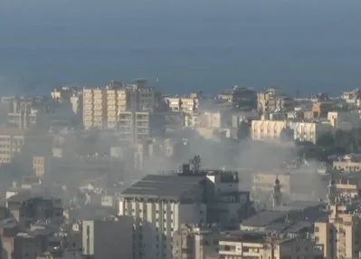 Beyrut’a bombardıman! Dahiye duman altında