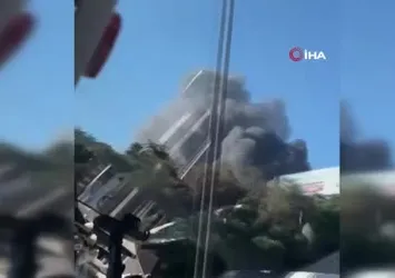 Gaziosmanpaşa'da iş yerinde yangın paniği