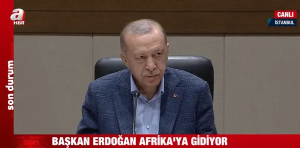 Son dakika: Başkan Recep Tayyip Erdoğan Afrika’ya gitti! Havalimanında önemli açıklama