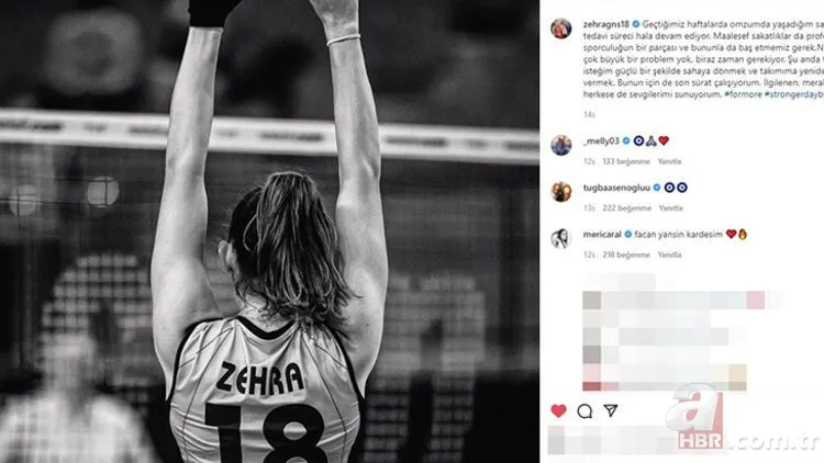 Voleybolcu Zehra Güneş'ten kötü haber! Sosyal medyadan duyurdu! Meriç Aral’dan destek geldi 5