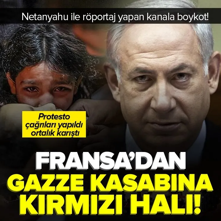 Katil Netanyahu’yu ağırlayan Fransa’da boykot şoku!