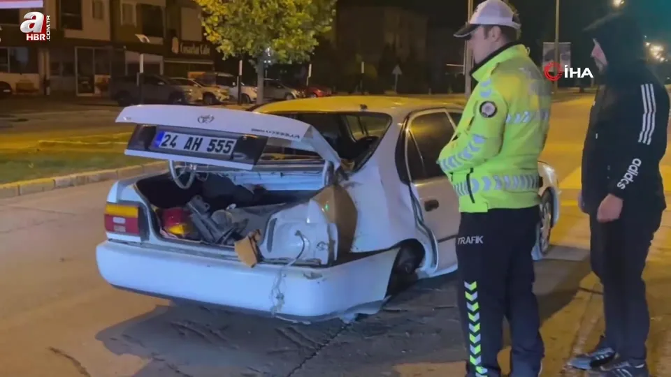 Erzincan’da iki otomobil çarpıştı: 1 yaralı