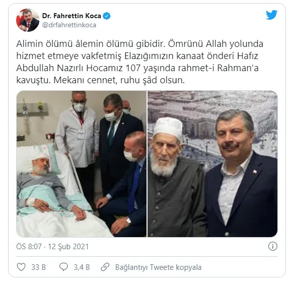 Son dakika: Elazığ'ın kanaat önderlerinden Abdullah Nazırlı hayatını kaybetti! Başkan Erdoğan cenaze namazına katılıyor - 9