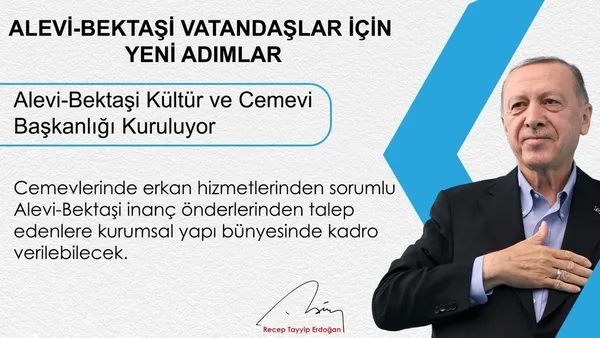 Son dakika: Alevilerle ilgili atılacak adımlar neler? Başkan Erdoğan detaylarını anlattı: Kültür ve Cemevi Başkanlığı kuruluyor
