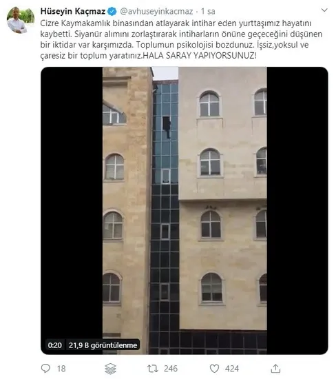 HDP’li vekil Hüseyin Kaçmaz’ın intihar provokasyonu! Valilik gerçeği ortaya çıkardı