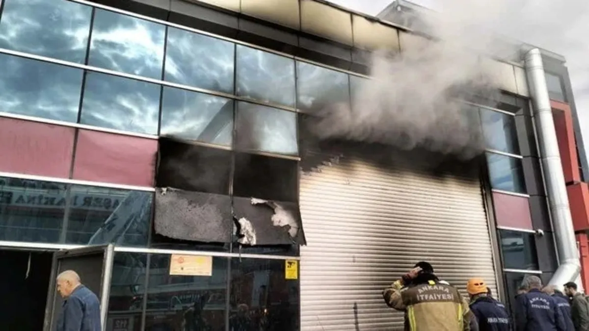 Ankara'da iş yerinde çıkan yangın kontrol altına alındı