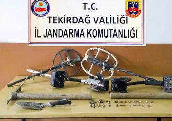 Tekirdağ'da definecilere suçüstü