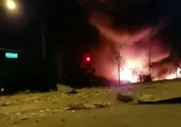 ABD'de kimya fabrikasında patlama! O anlar kameralara yansıdı