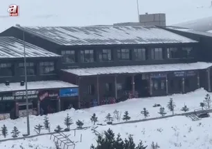 Erciyes’te kar yağışı