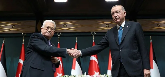 Başkan Erdoğan ile Filistin Devlet Başkanı Mahmud Abbas’tan ortak basın açıklaması: Kalıcı barış iki devletli bir çözümdedir